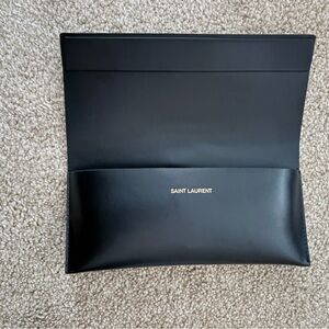 Saint Laurent Elegant Black Men's eye glasses case